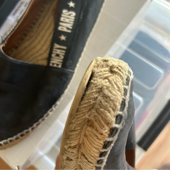 Givenchy Black Leather Espadrilles sz 39 - Picture 9 of 9